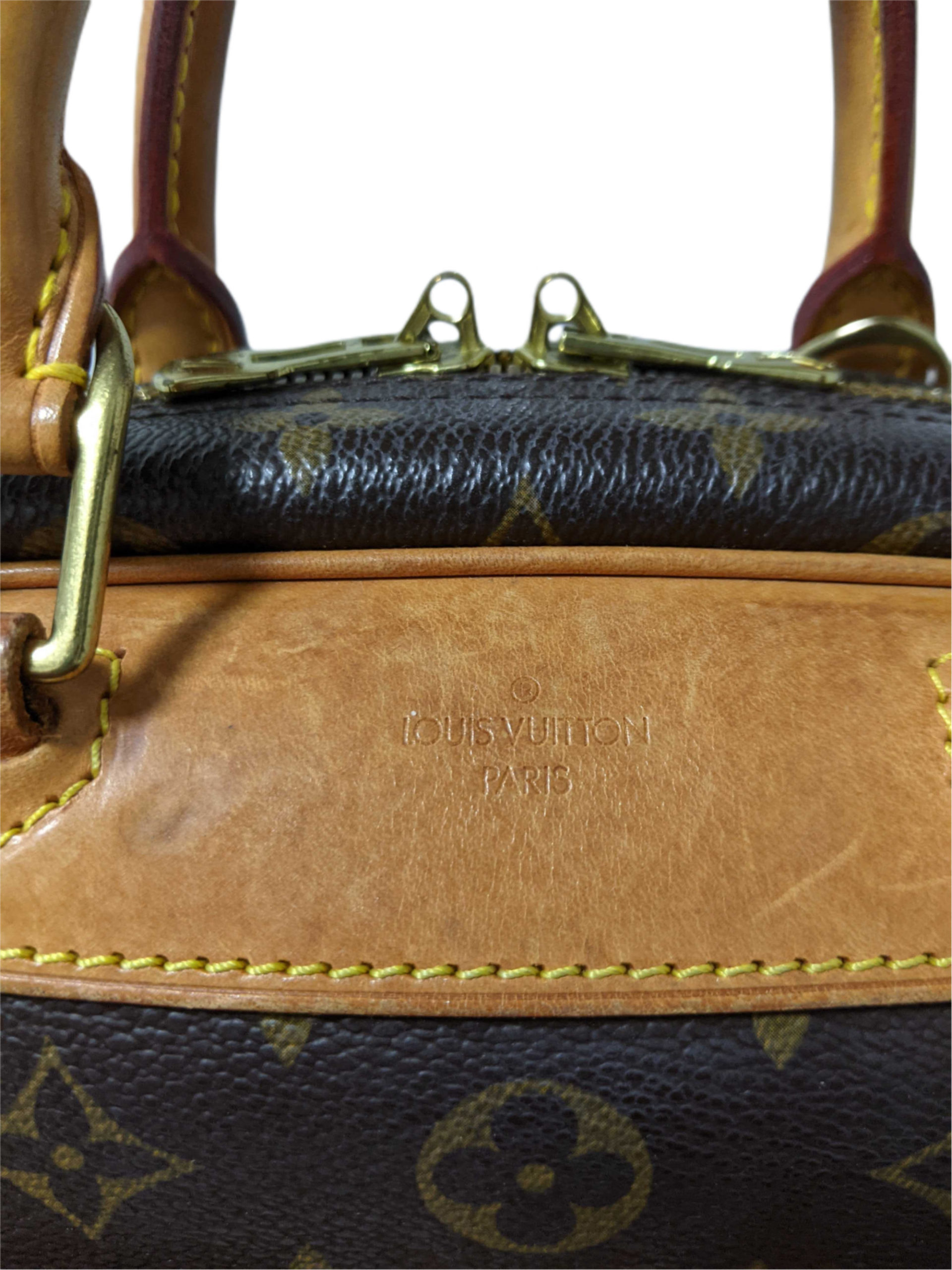 Louis Vuitton Trouville M42228 Monogram Canvas Handbag Brown